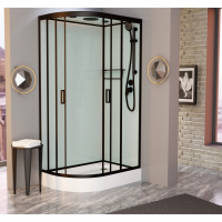Душевая кабина Душевая кабина Frank F418R Black 100x80 см 914814