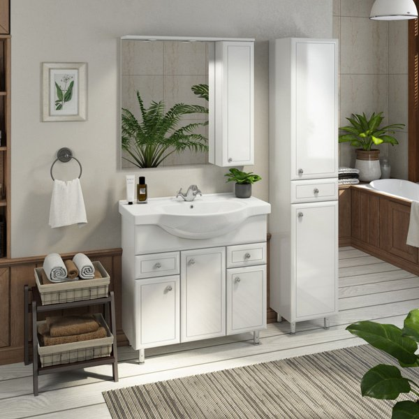 Фото тумба с раковиной comforty сочи 85 см 00004134639