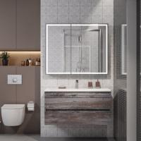 Зеркальный шкаф Art&Max Tito 100 см AM-Tec-1000-800-2D-F-Nero