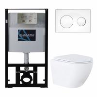 Унитаз с инсталляцией Azario AZ-8010-1000+AZ-8200-0012+AZ-0046N