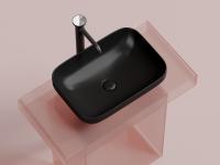 Раковина накладная Ceramicanova Element 50 см, цвет: черный CN6055MB