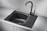 Кухонная мойка Granula 57.5 см 5801, ШВАРЦ