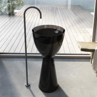 Раковина напольная Abber Kristall 45x45 см AT2703Onyx