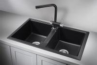 Кухонная мойка Granula 81 см 8101, ШВАРЦ