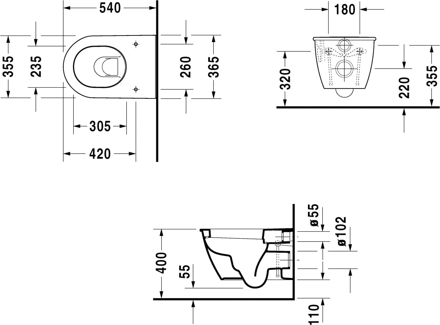 Duravit 2545090000. Ванна Duravit Darling New. Раковина-столешница Duravit Darling 040410. Биде напольное Duravit Darling New 225010-WG С горизонтальным выпуском.