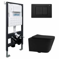 Унитаз с инсталляцией Abber Rechteck AC1201MB-AC0105-AC0120MB