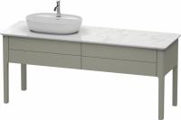 Тумба под раковину Duravit Luv 173 см, цвет: темно-серый матовый лак LU9563L6060