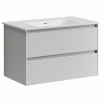 Тумба под раковину Sancos Cento 80 см, цвет: белый глянец CN80W