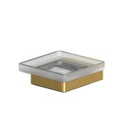 Мыльница подвесная Whitecross Cubo CU2420GLB, цвет: золото брашированное