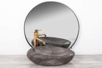 Раковина Rea Roxy Stone D. Grey 50 см REA-U6649