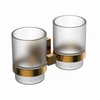 Два стакана для зубных щеток Wonzon & Woghand цвет: Золото WW-8928-DG