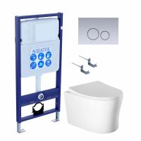 Унитаз с инсталляцией Акватек Ника SET AQUATEK НИКА-019 4в1
