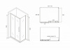 Фото душевое ограждение abber schwarzer diamant 170x90 см ag30170bh-s90b