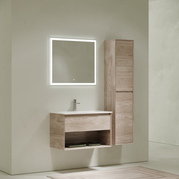 Фото тумба под раковину sancos marmi 2.0 80 см, цвет: дуб галифакс натуральный mr2.080eg
