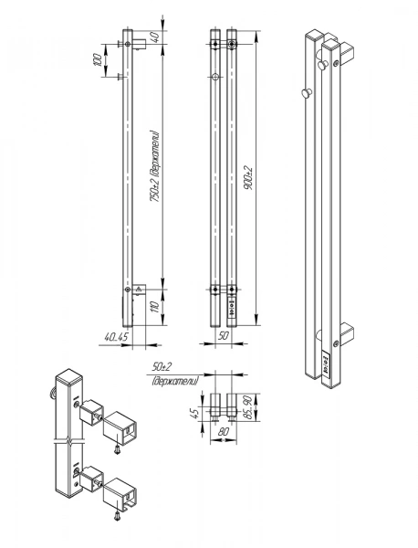 Фото электрический полотенцесушитель indigo style pro 90/8 lspre90-8mkgdrt