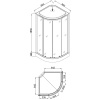 Фото душевая кабина loranto 90x90 см cs-6690-13fw 90