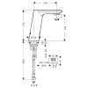 Фото смеситель для раковины hansgrohe metris s 31103000
