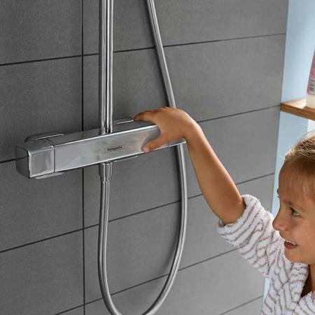 Фото душевая стойка hansgrohe croma select e 27630000