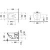 Фото унитаз подвесной безободковый duravit architec 57 см 45726900a1 (257209+006969)