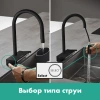 Фото смеситель для кухонной мойки hansgrohe aquno select 73831670