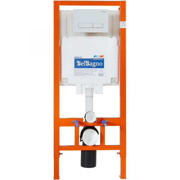 Фото инсталляция для унитаза с панелью смыва belbagno bb002-80/bb009-mr-bianco