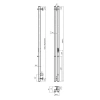 Фото электрический полотенцесушитель indigo style 2 pro 120/8 lspre120-8brrt