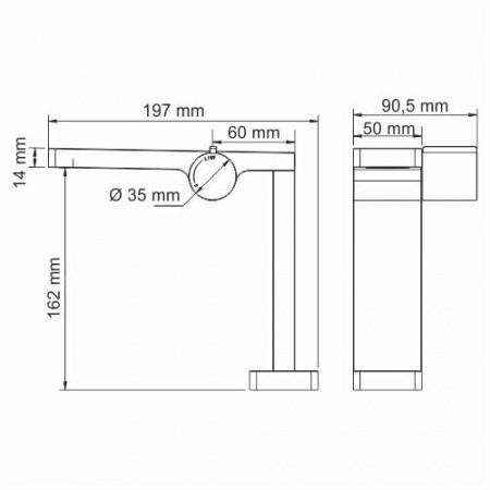 Фото смеситель для раковины wasserkraft alme 1500 1510