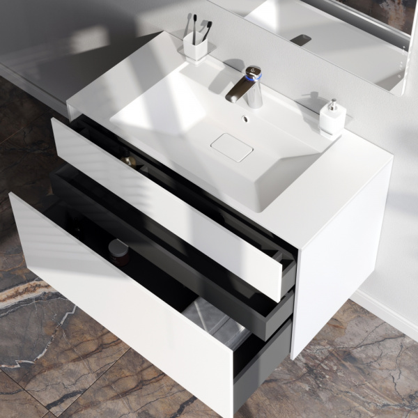 Фото тумба под раковину am.pm inspire v2.0  100 см цвет: белый m50afhx1003wm