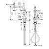 Фото смеситель для кухонной мойки hansgrohe talis 72845000