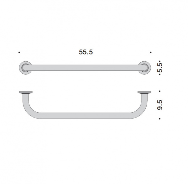 Фото ручка для ванной colombo design complementi b9721