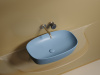 Раковина накладная Ceramicanova Element 60 см, цвет: голубой CN6049ML