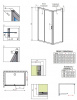 Фото душевая дверь radaway premium plus dwj 150 см 33343-01-01n