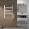 Фото электрический полотенцесушитель azario parma 50x80 см цвет: белый az10858w
