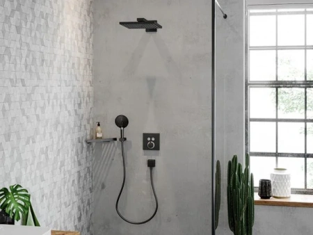 Фото термостатический смеситель для душа hansgrohe shower select 15763340