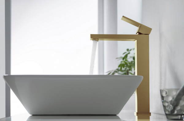 Фото смеситель для раковины timo selene, цвет: золото 3011/17f