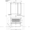 Фото тумба под раковину aquanet орлеан 80 см 183082