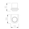 Фото стакан для зубных щеток abber nord aa1556g