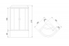 Фото душевая кабина royal bath bk rb90bk1-t-ch 90x90 см