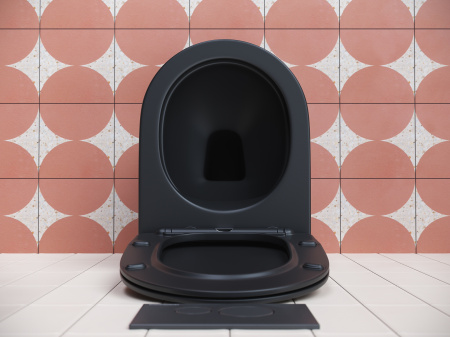 Фото унитаз подвесной, безободковый ceramicanova play cn3001mb