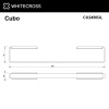 Фото полотенцедержатель 45 см whitecross cubo cu2450gl, цвет: золото