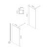 Фото душевая стенка vincea walk in 100 см vsw-1h100clb