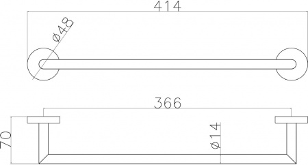 Фото полотенцедержатель allen brau priority 6.31a11-31 черный матовый