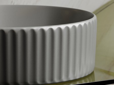Фото раковина накладная ceramicanova element 36 см, цвет: антрацит cn6057mh