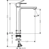 Фото смеситель для раковины hansgrohe rebris s 72582000