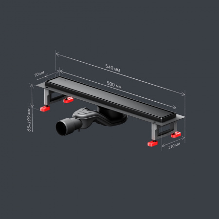 Фото душевой трап am.pm masterflow 50 см w01sc-u11-050-04bm