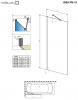 Фото шторка radaway idea black pnj 100 см 10001100-54-01