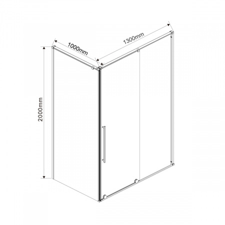 Фото душевой уголок vincea arno 130x100 см vsr-1a1013cl