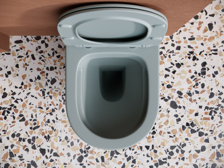 Фото унитаз подвесной, безободковый ceramicanova balearica cn6000mh