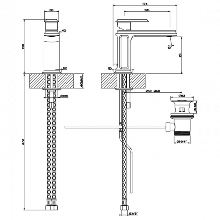 Фото смеситель для раковины gessi  eleganza 46001#031