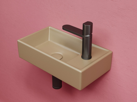 Фото раковина подвесная ceramicanova element 41.7 см, цвет: капучино cn6051lmc